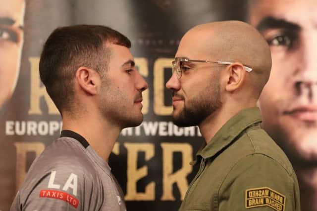 Lewis Ritson goes head-to-head with his opponent.