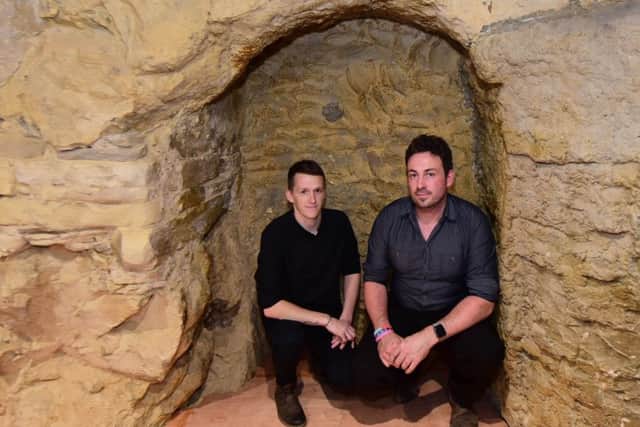Marden Grotto hotel rooms - Will Smith (left) and Phil Steel