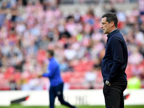 Sunderland manager, Jack Ross, watches his side draw 1-1 with Oxford United on Saturday.