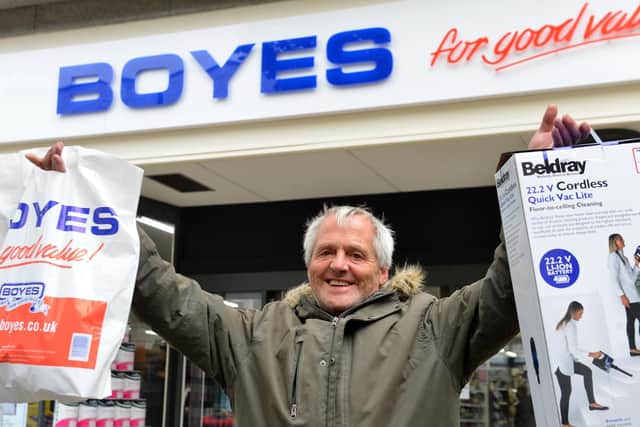 Boyes store opens in King Street with first customer Frank Ebdon