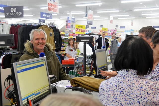 Customers were waiting to get in.