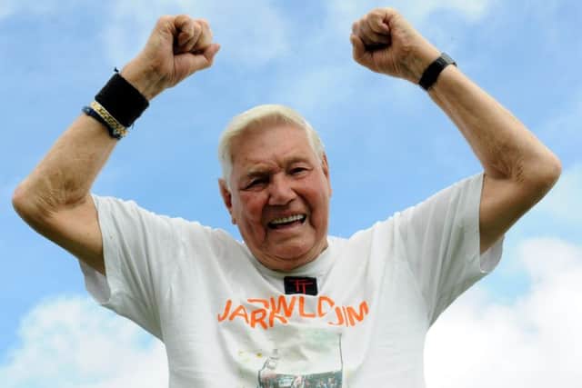 Jim 'Jarra Jim' Purcell ahead of 2013 Great North Run at the age of 92 and his 27th run