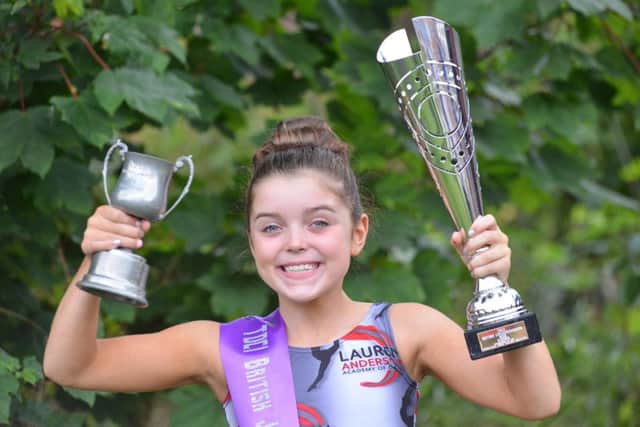British tap champion, Maisy Tomlin, 10, from Lauren Anderson Academy of Dance.