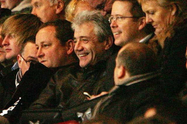 Former Newcastle manager Kevin Keegan with Mike Ashley.