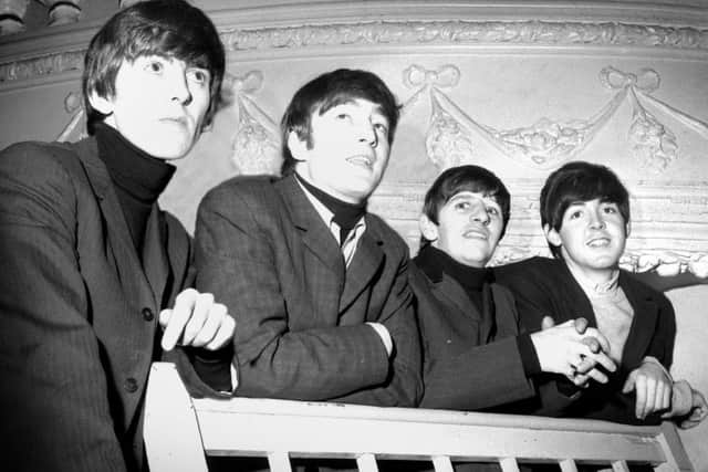 The Beatles at Sunderland Empire in 1963.