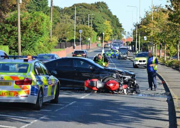 Crash on Shields Road Cleadon at junction of Lilac Gardens