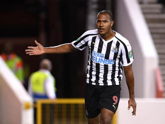 Salomon Rondon celebrates goal against Nottingham Forest in the Carabao Cup