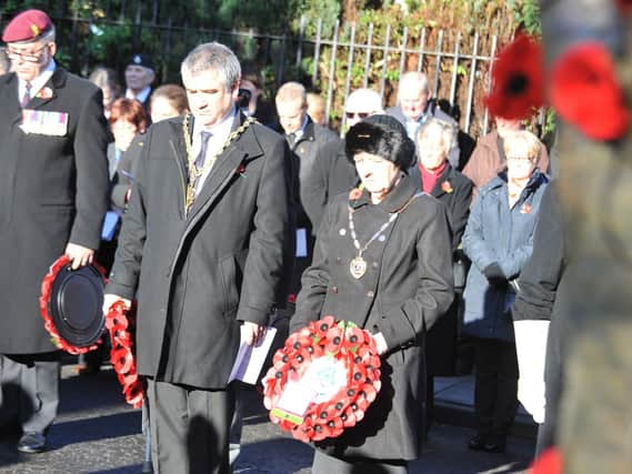 Last year's Remembrance Day Service at Monkton Village in Jarrow.