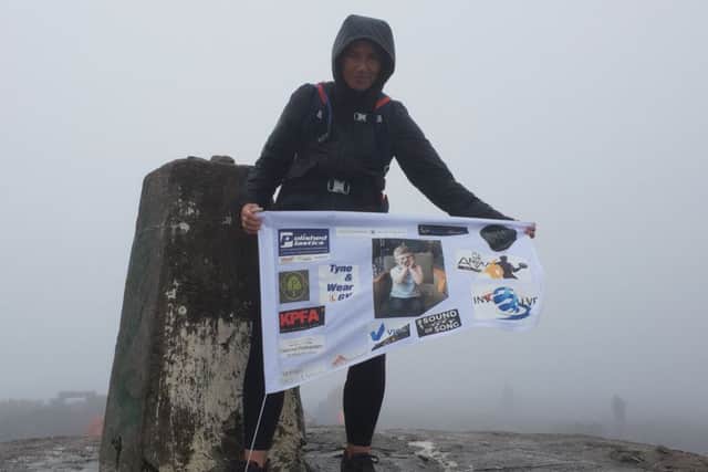 Lynsey reaches the top of Ben Nevis