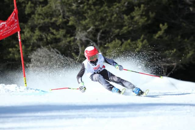 Hugo Haggerty on the slopes