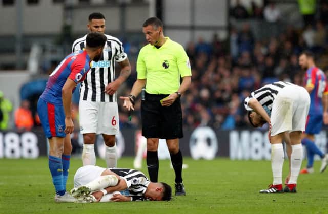 Ayoze Perez was in pain at Selhurst Park but strike partner Salomon Rondon is the big worry.