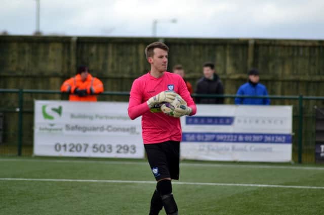 Whitley Bay goalkeeper Andrew Jennison. Picture by Gary Welford