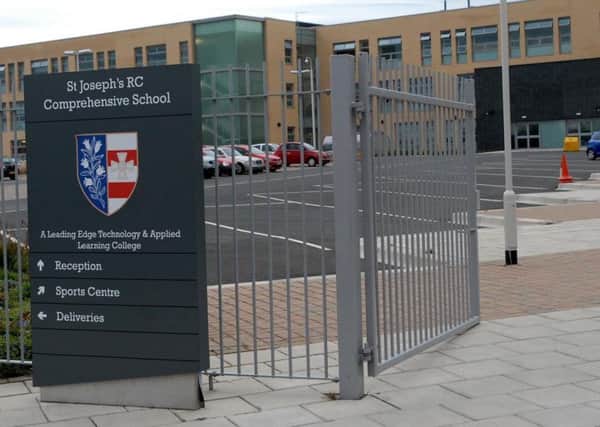 St Joseph's Catholic Academy was closed due to a water pump problem caused by nearby flood defence work.