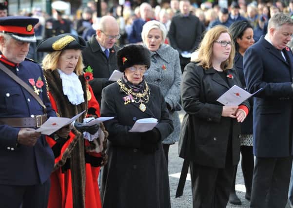 Last year's Remembrance Sunday Service.