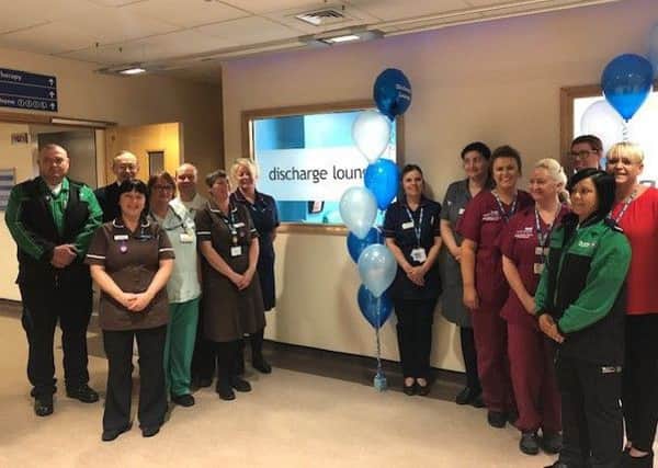 South Tyneside District Hospital has officially opened its new discharge lounge.