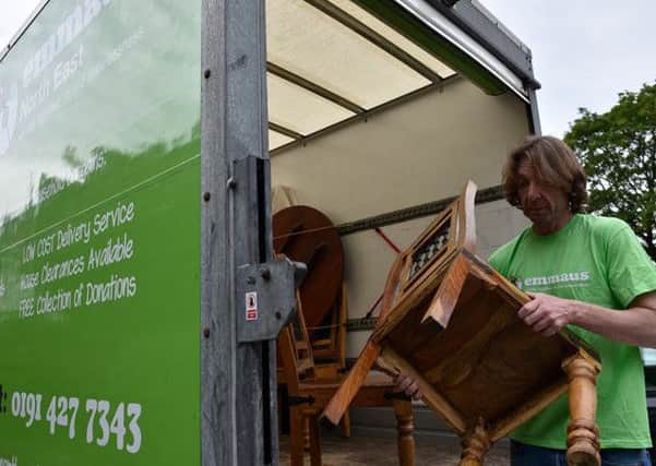 Phil Caizley is helping Emmaus North East with its household collection service.