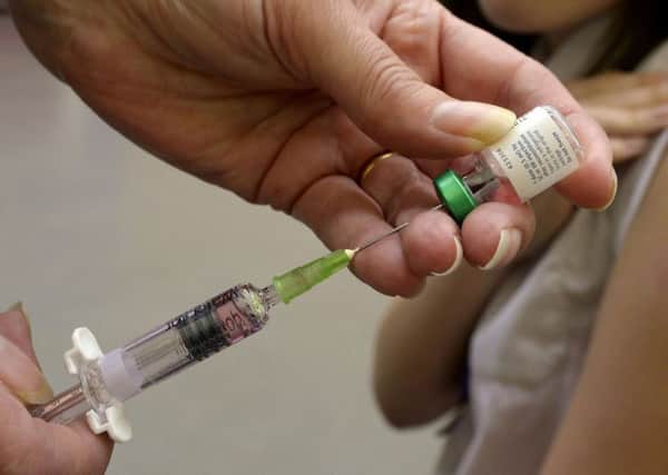 A measles vaccination being administered. Picture by PA Wire/PA Images