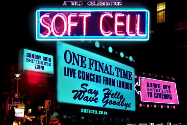 The poster for One Final Time, Soft Cell's farewell show live from London.