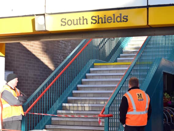 South Shields Metro Station is closed to commuters for five weeks