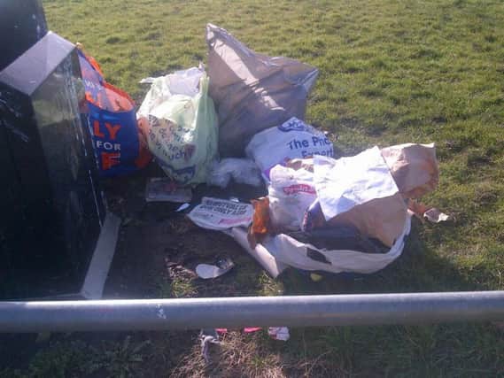 The waste which was found in a car park in Lukes Lane, Hebburn.