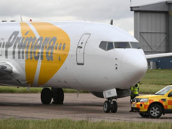 Airline collapse has left a Jarrow woman stranded on holiday