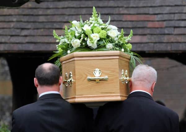 A funeral taking place. Picture by PA Wire/PA Images