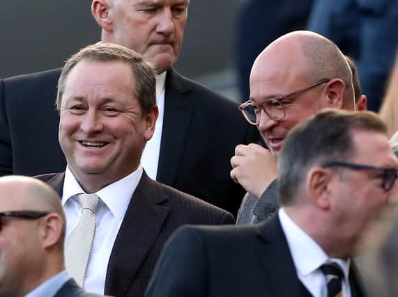 Mike Ashley and Lee Charnley.