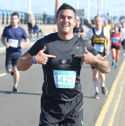 Aaron Parmar  took part in his first 10k run and dedicated it to Philip Tron