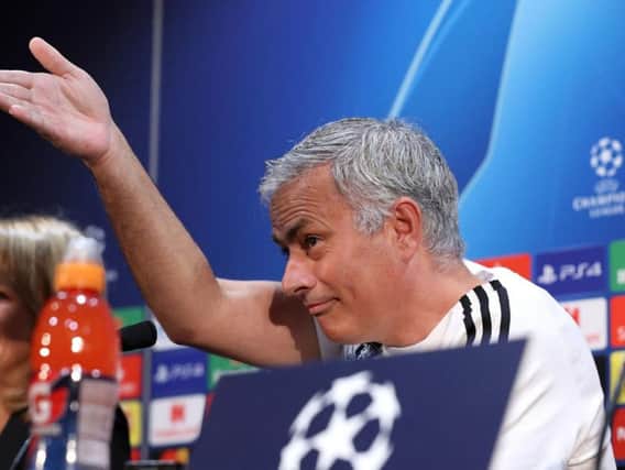 Jose Mourinho gave a typically coy press conference