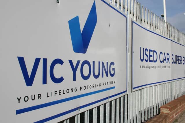 Vic Young site signage.
