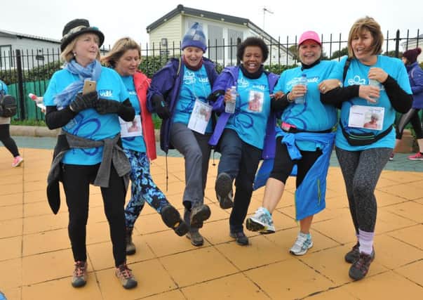 Alzheimers Society's Memory Walk sets off from Bents Park, South Shields.