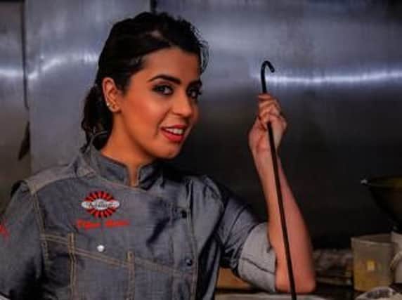 Chef Dipna Anand in the kitchen