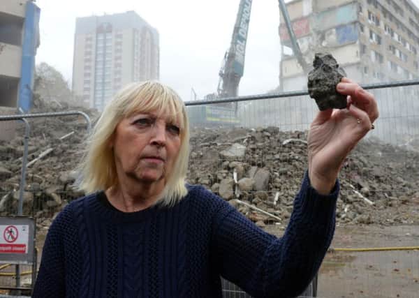 Tennent Street resident Denise Houston is angry over the on going demolition of Westmoreland Court