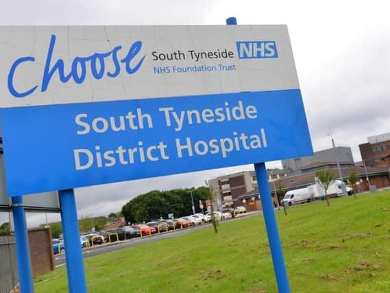 The attack victim was rushed to South Tyneside District Hospital.