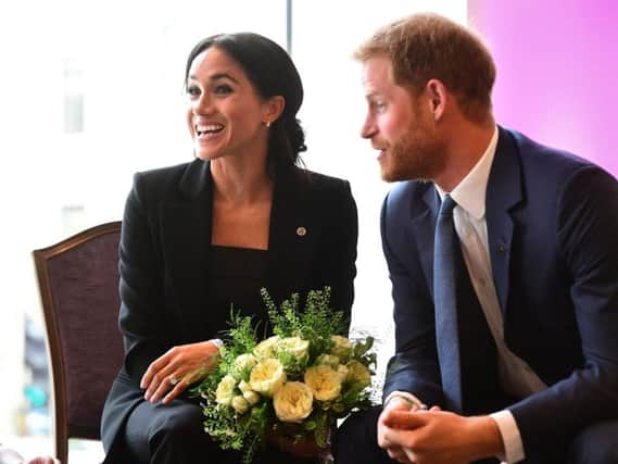 The Duke and Duchess of Sussex have announced that they are expecting a baby. Picture: PA.