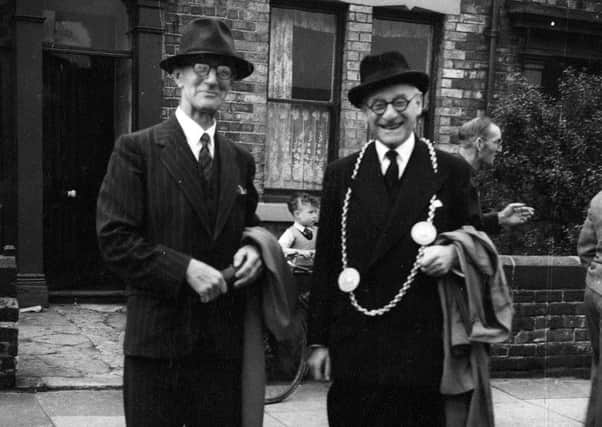 Conscientious objector Aaron Ernest Gompertz, right, who rose to become Mayor of South Shields. Pic: South Tyneside Libraries.