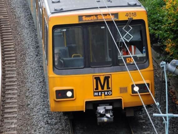 Metro services have been suspended on the South Tyneside line