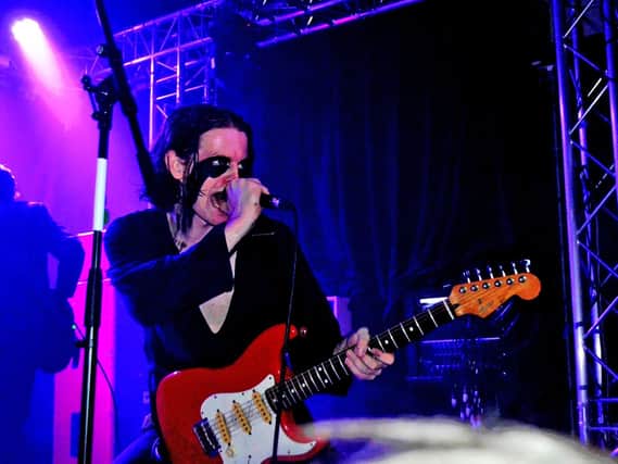 The Blinders frontman Thomas Haywood performing at The Cluny. Pic: Gary Welford.