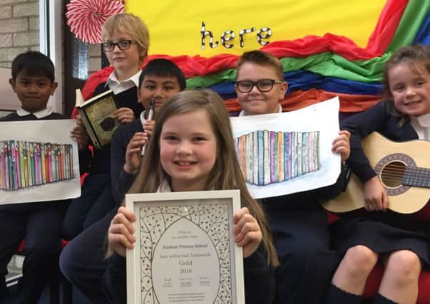 Hadrian Primary School has been awarded a gold ArtsMark