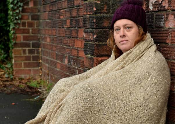 Angie Comerford  is taking part in a "Sleep-out" event to raise awareness about homeless. Picture by FRANK REID