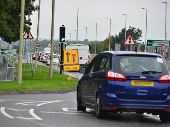 Recent roadworks in South Shields's John Reid Road.