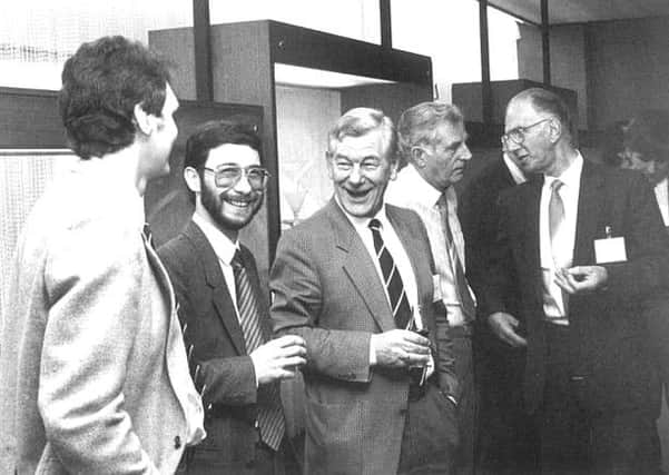 Frederick Fatkin, second right, with some of his former work colleagues.