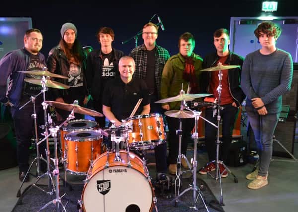 South Tyneside College invite drummer Steve White to masterclass sessions for the students.