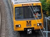Delays on the Metro caused by plastic tangled on the overhead line