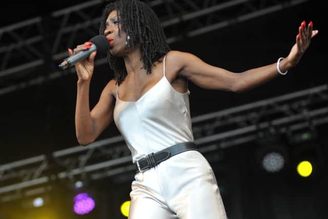 Heather Small at one of the  Bents Park concerts