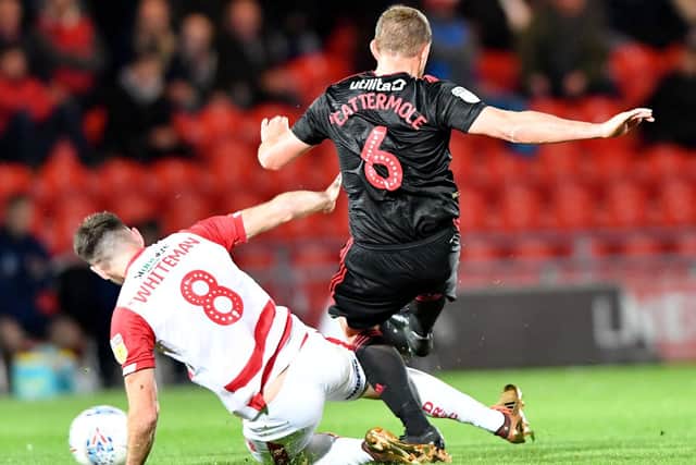 Lee Cattermole is fouled in the 1-0 win over Doncaster Rovers.