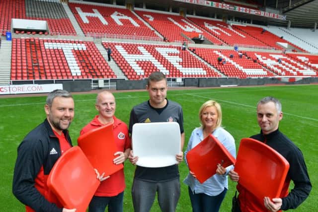 Sunderland fans have helped fit thousands of new seats at the Stadium of Light.