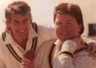 Whiteleas players Ian Wilburn and Robin Wightman in 1995