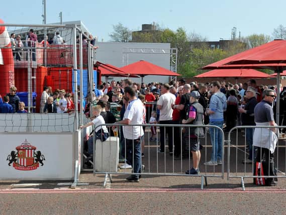 The SAFC Fan Zone at the Stadium of Light.