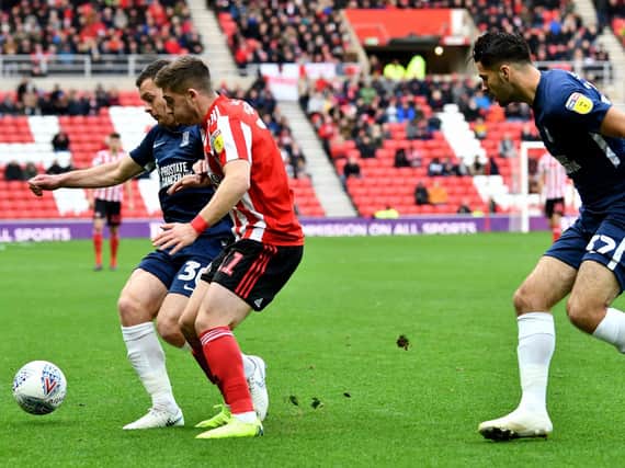 Lynden Gooch in action against Southend United.